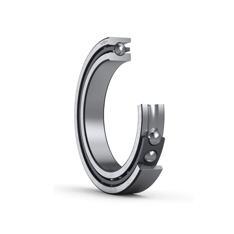 แบริ่งส์เม็ดกลมสัมผัสเชิงมุมแถวเดียว (รังเหล็กปั้มขึ้นรูปและรังทองเหลือง)